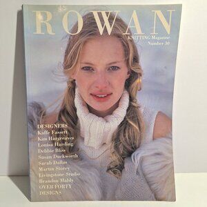 2001 Rowan Knitting Magazine Number 30 UK Over 40 Design Instructions Vintage